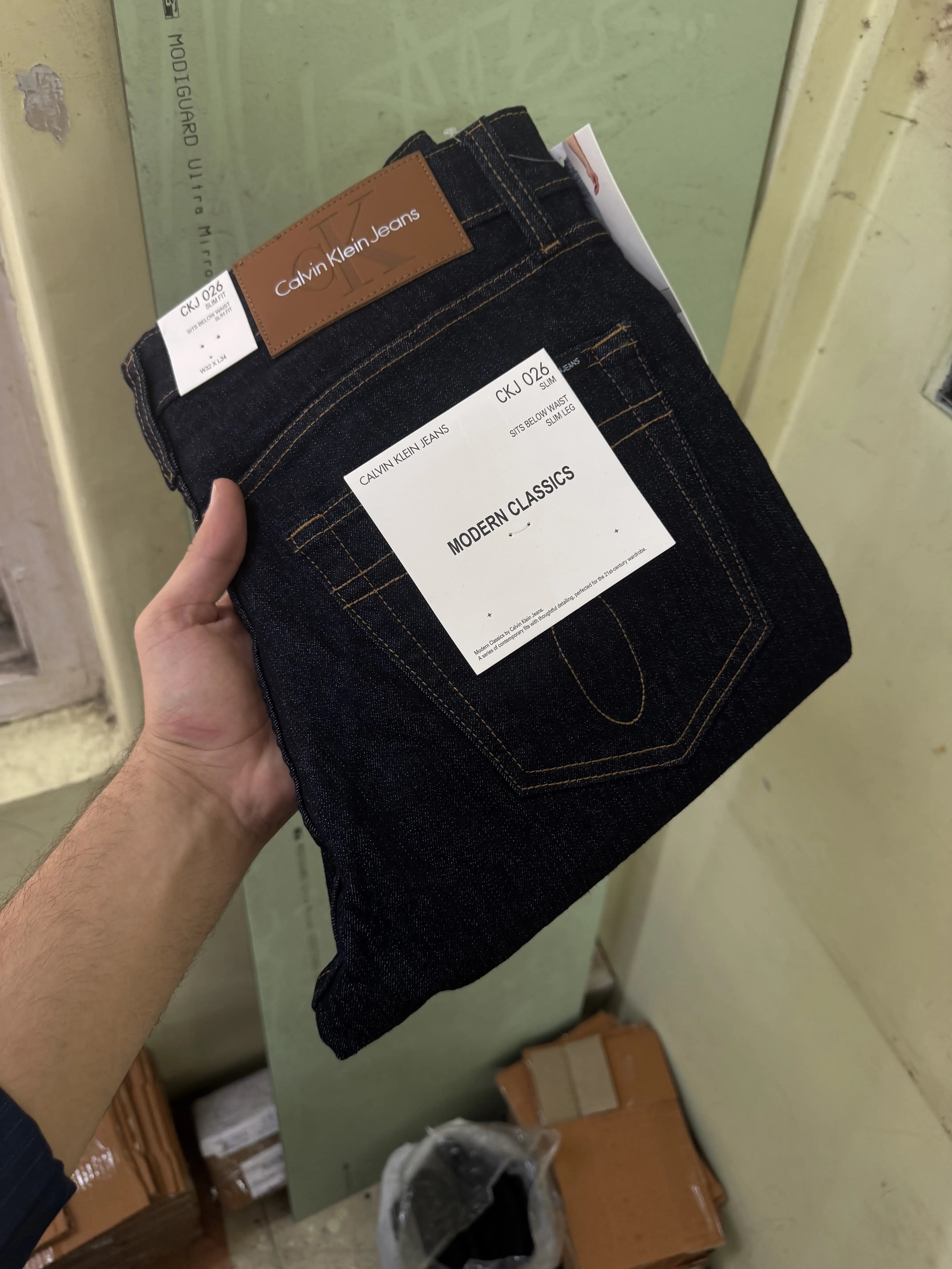 Calvin  Klein Navy Raw Wash Premium Classic Denin Main image