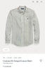 Ralph  Lauren Green Stripes Premium Linen Shirt
