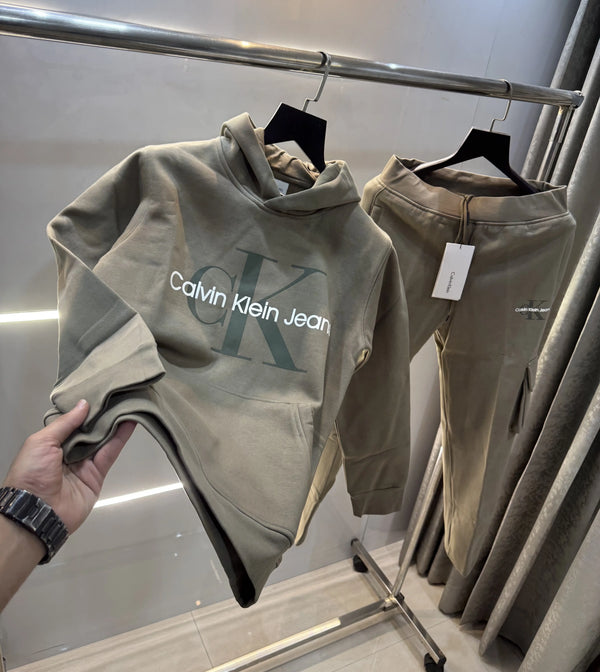 Calvin  Klein Olive Premium Classic Tracksuit