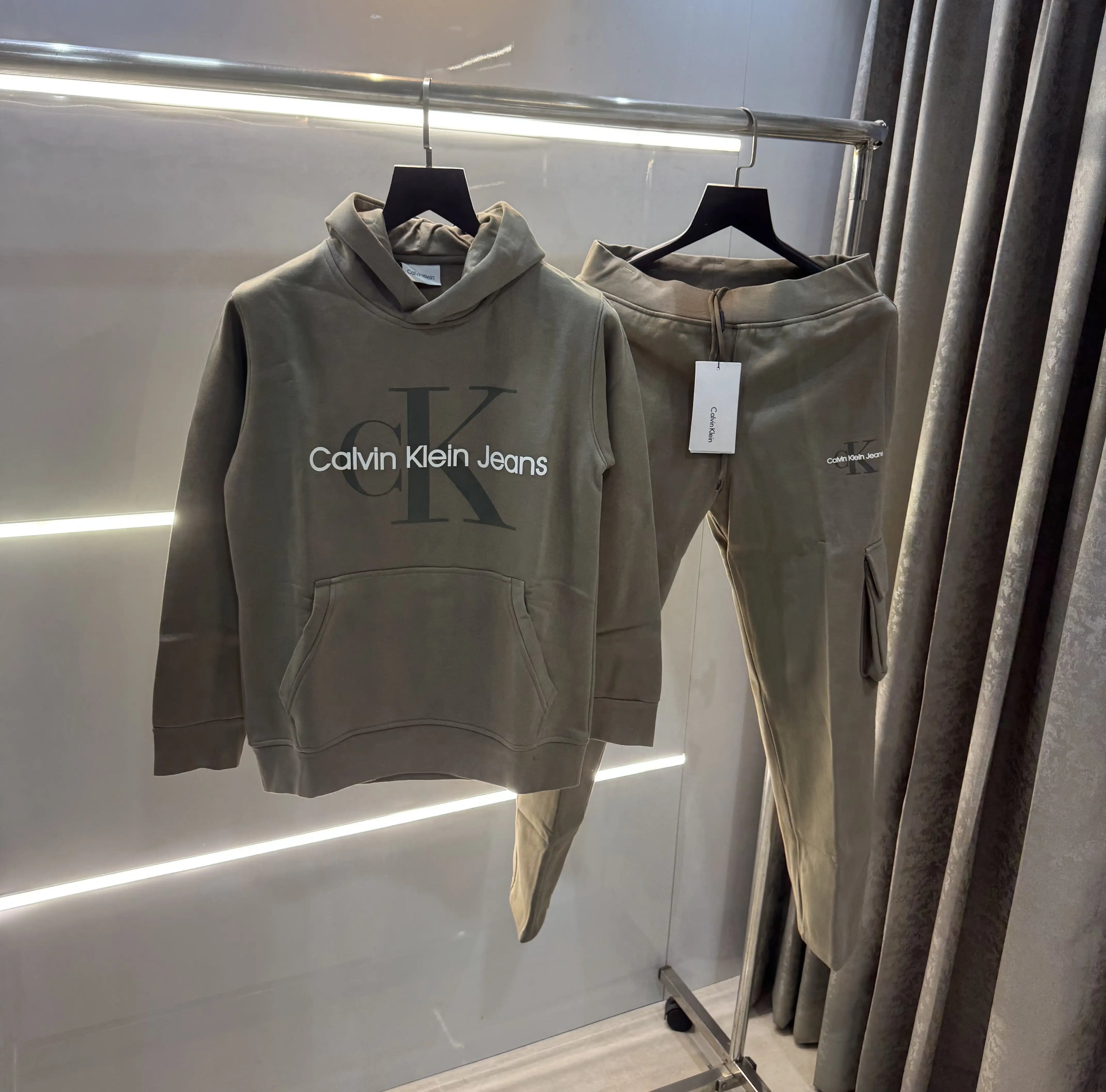 Calvin  Klein Olive Premium Classic Tracksuit