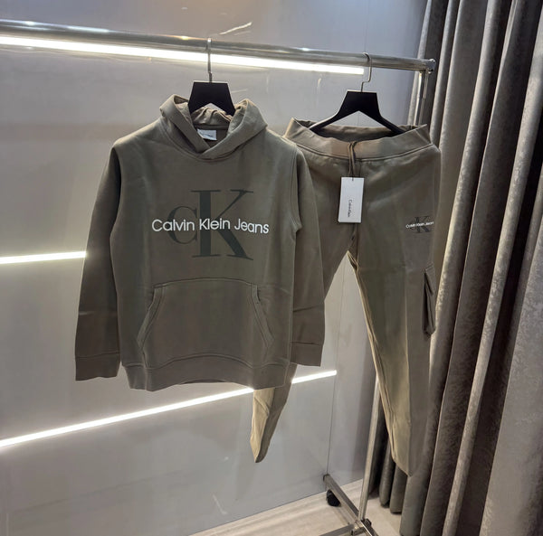 Calvin  Klein Olive Premium Classic Tracksuit