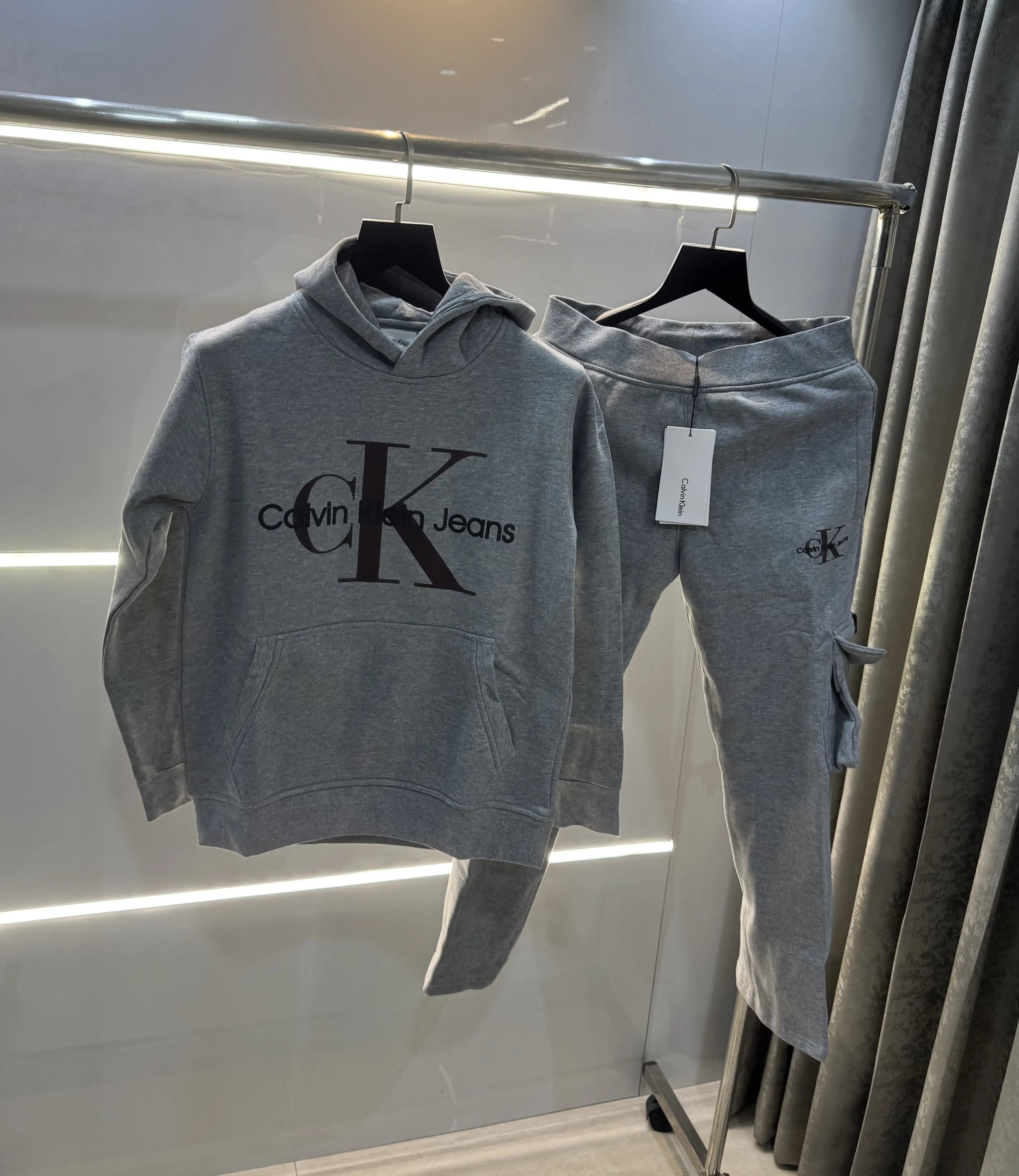 Calvin  Klein Grey Premium Classic Tracksuit Main image