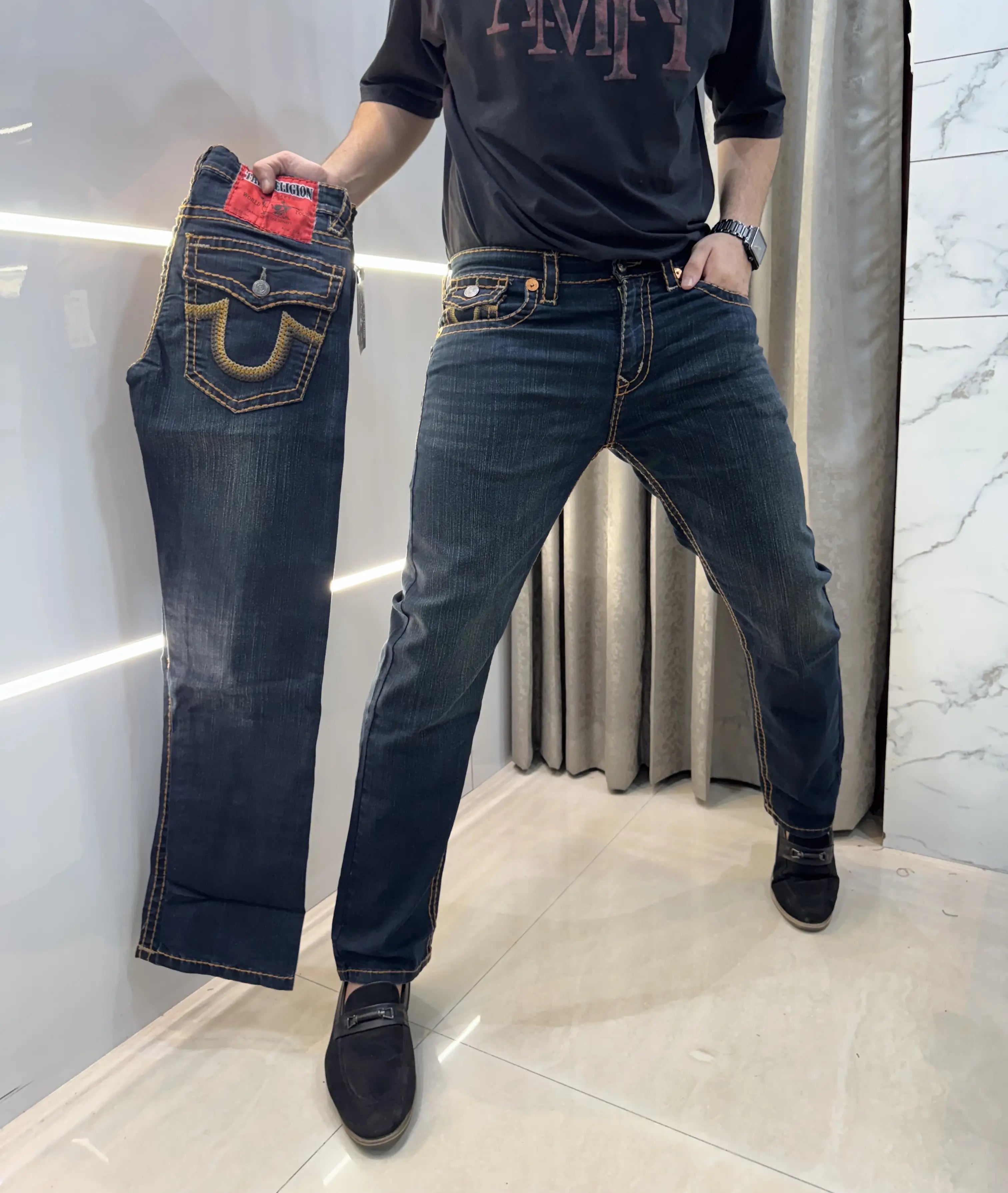 True Religion greenish Premium Imported Denim