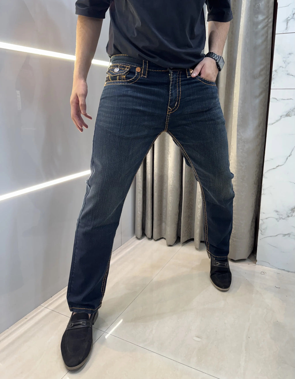 True Religion greenish Premium Imported Denim