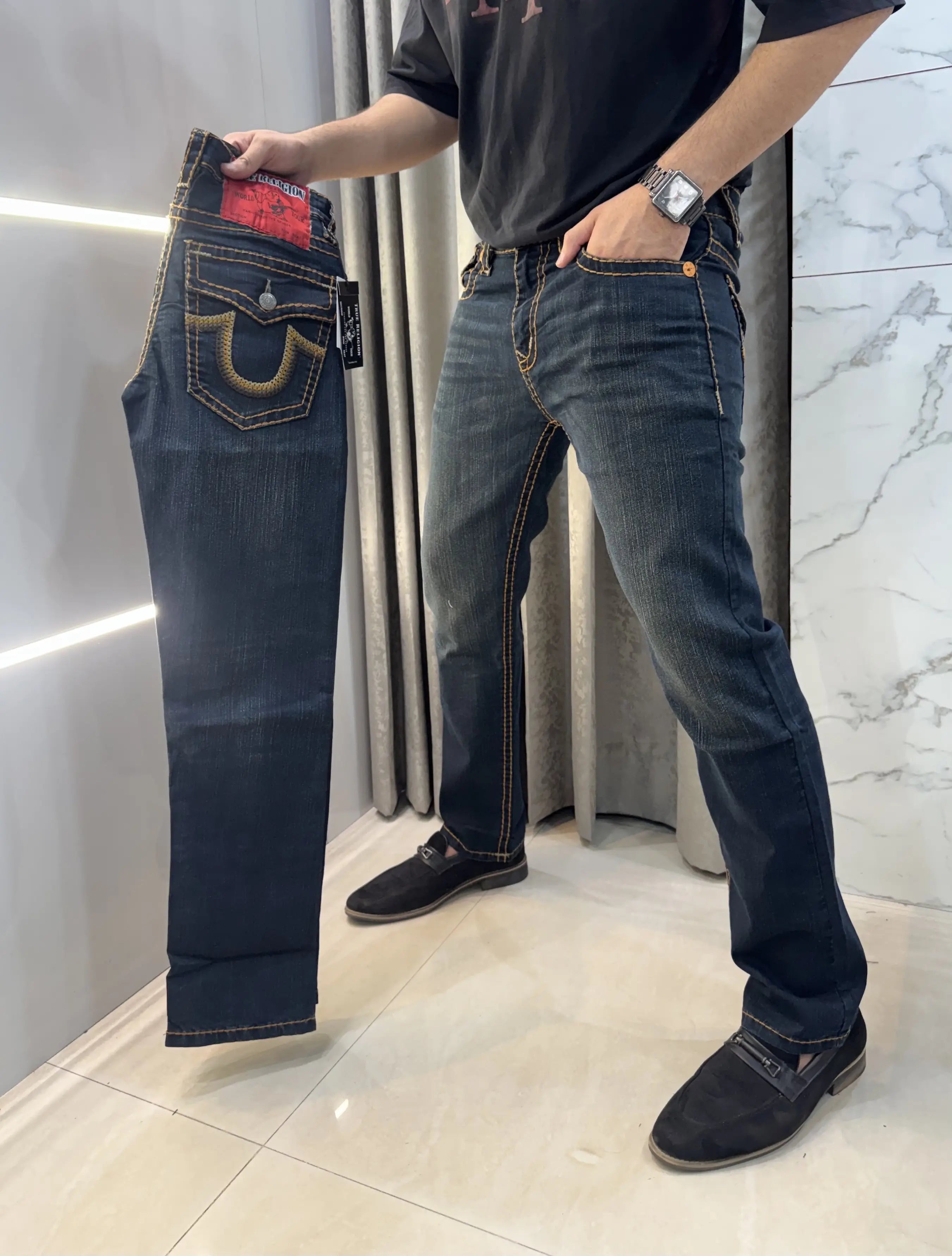 True Religion greenish Premium Imported Denim