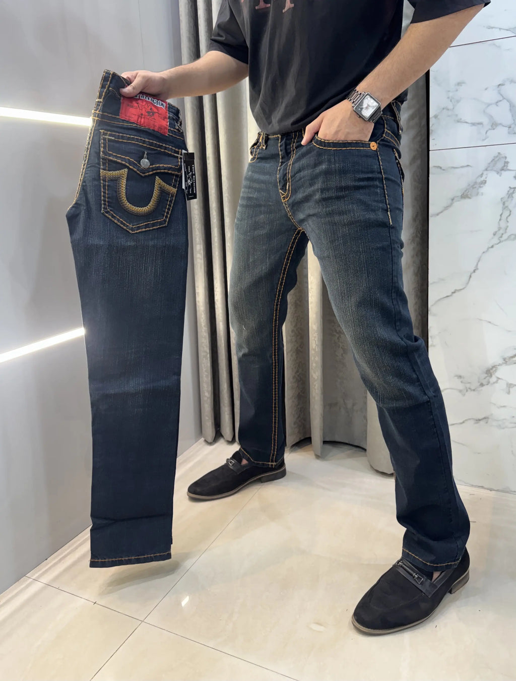 True Religion greenish Premium Imported Denim