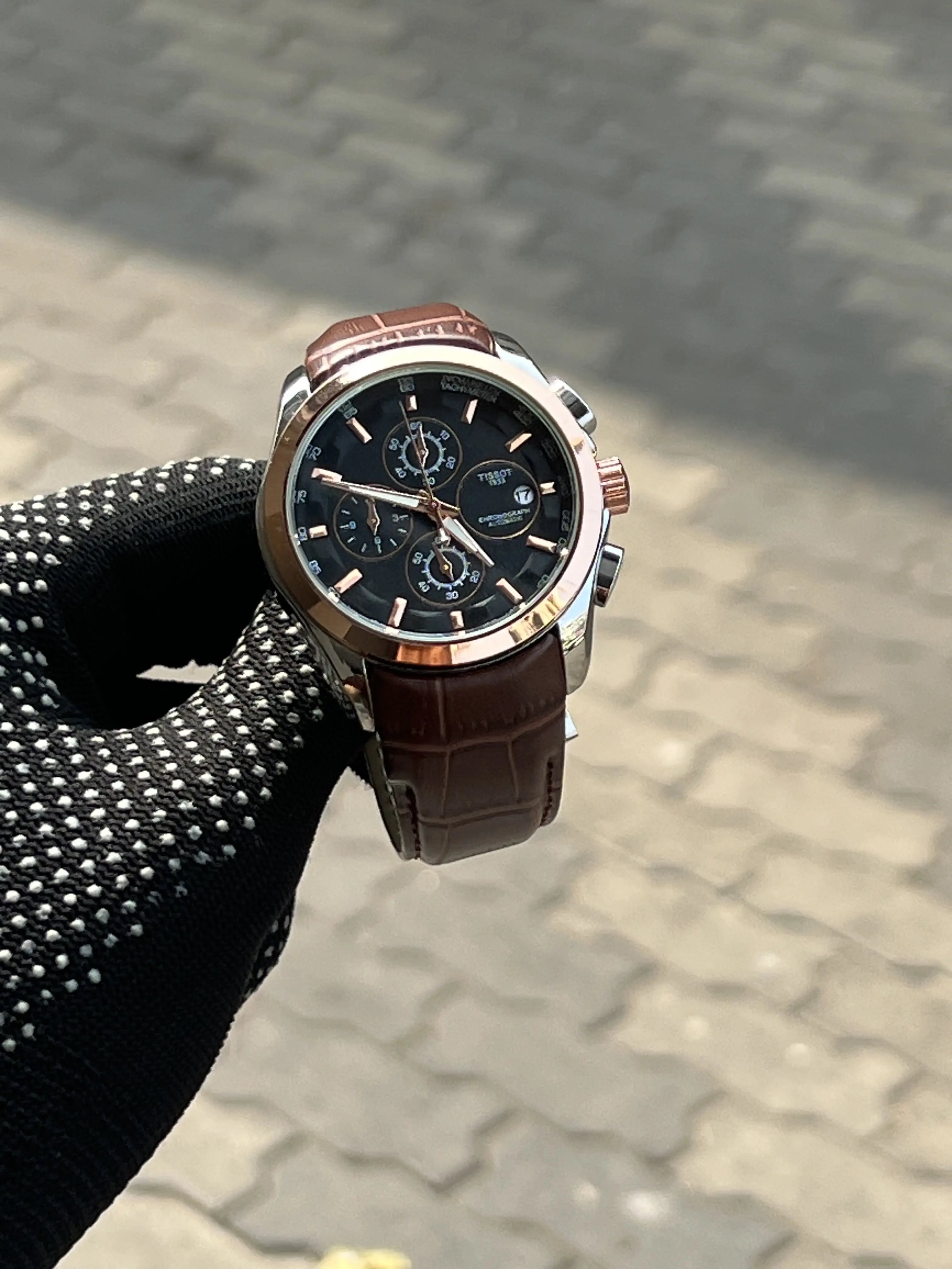 Tissot 1853 Belt Courtier Brown Copper Black