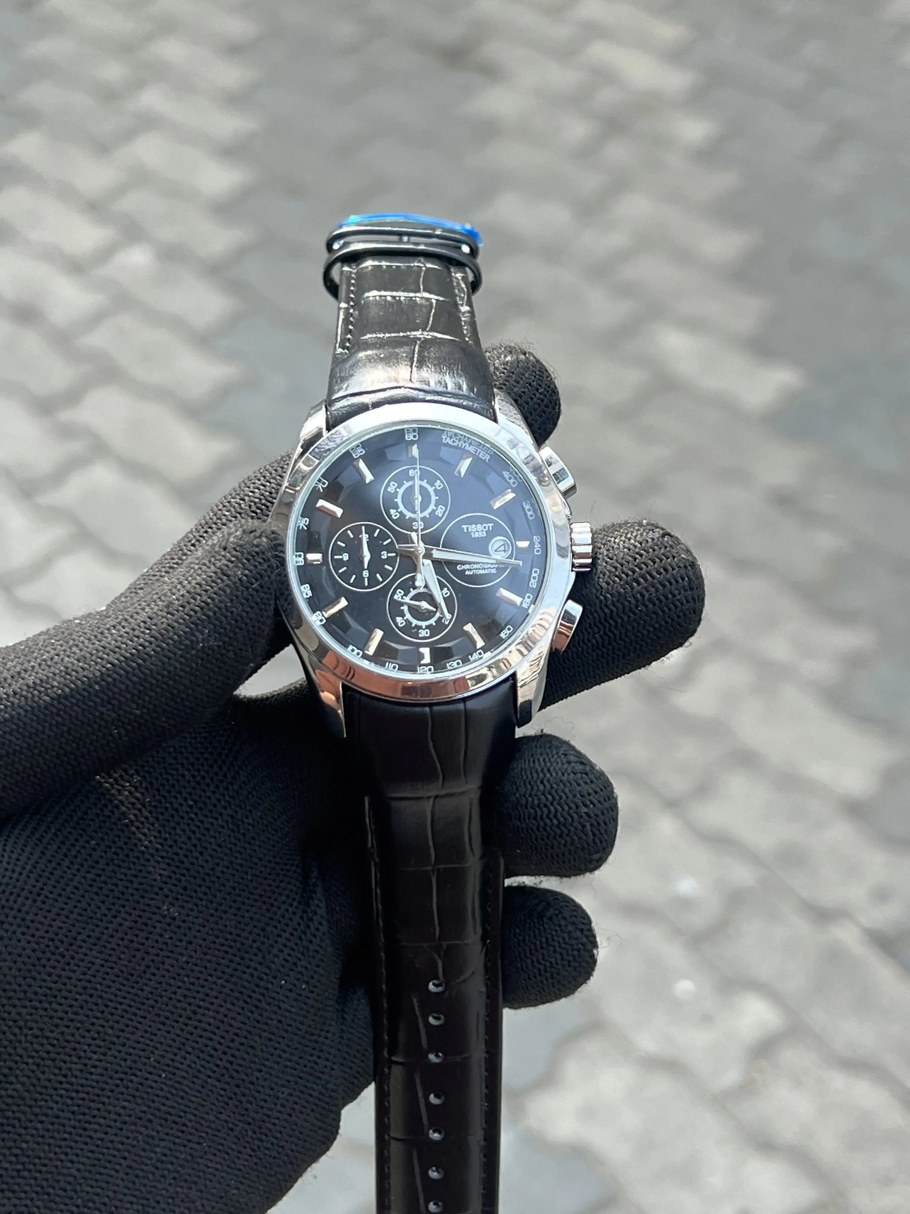 Tissot 1853 Leather Belt Tripple Black