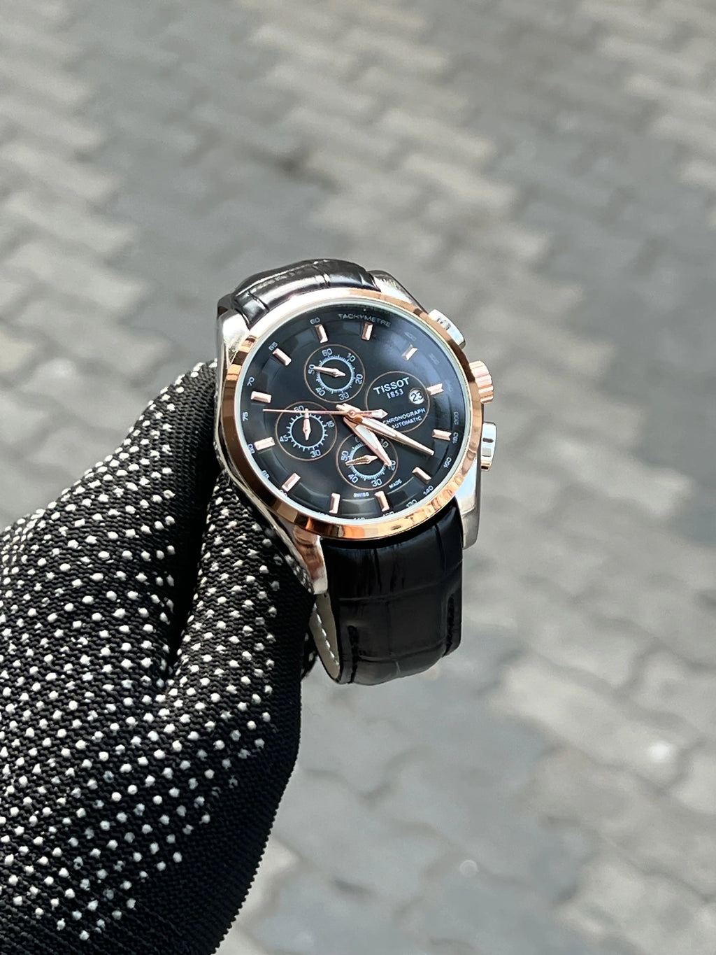Tissot 1853 Belt Courtier Black Rose Gold