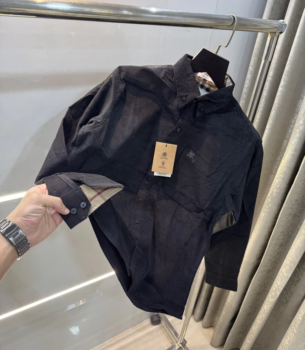 Burberr y Black Classic Premium Cord Shirt