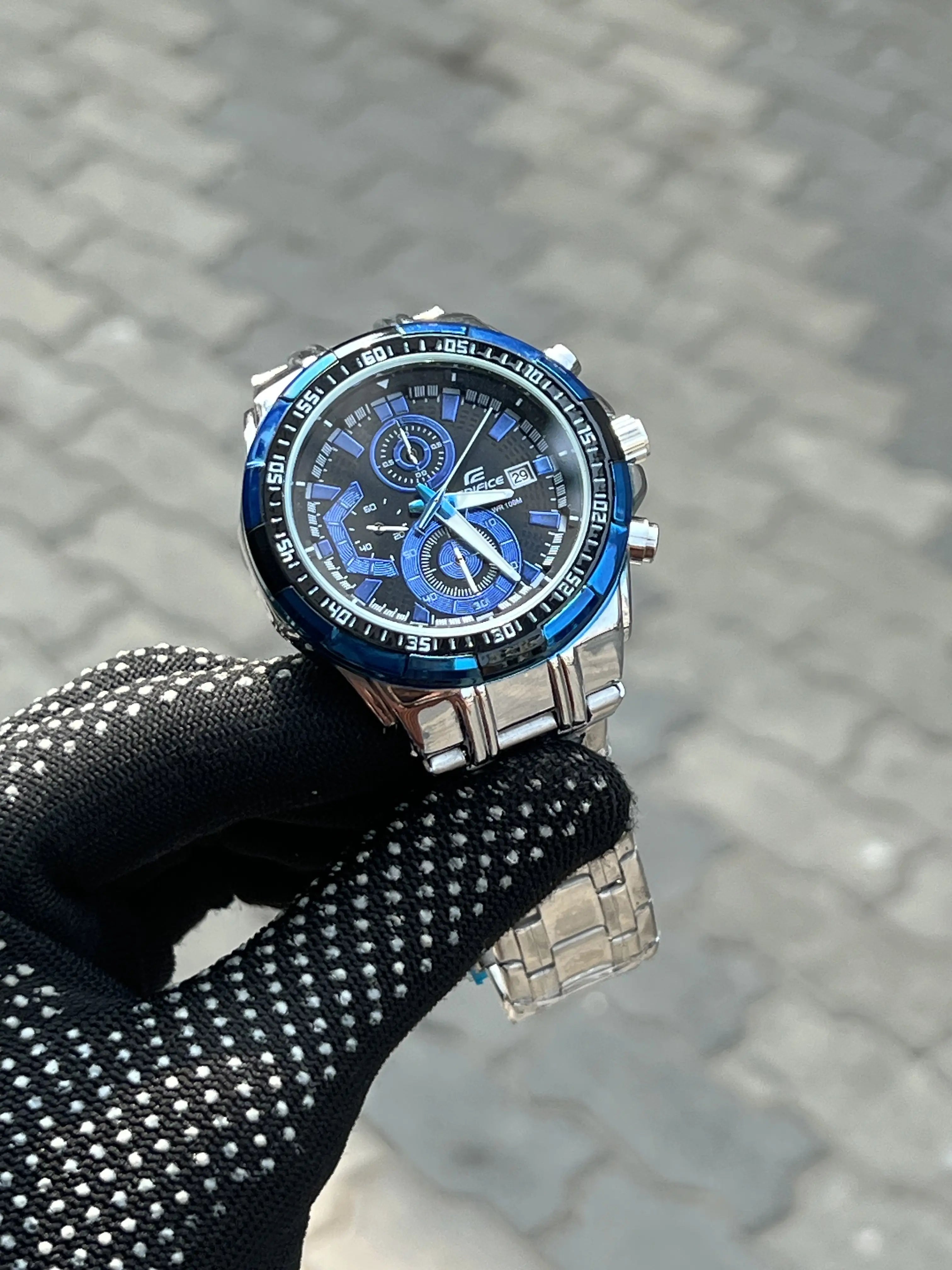 Edifice Casio Silver Blue