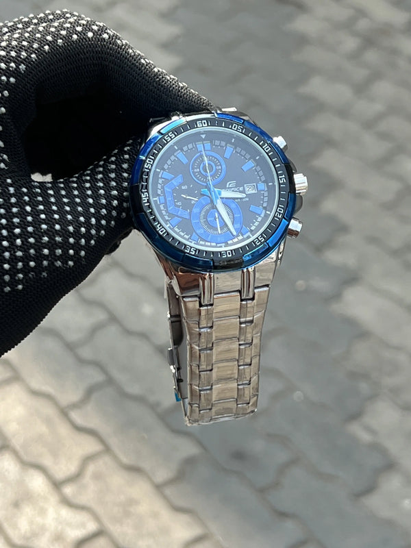 Edifice Casio Silver Blue