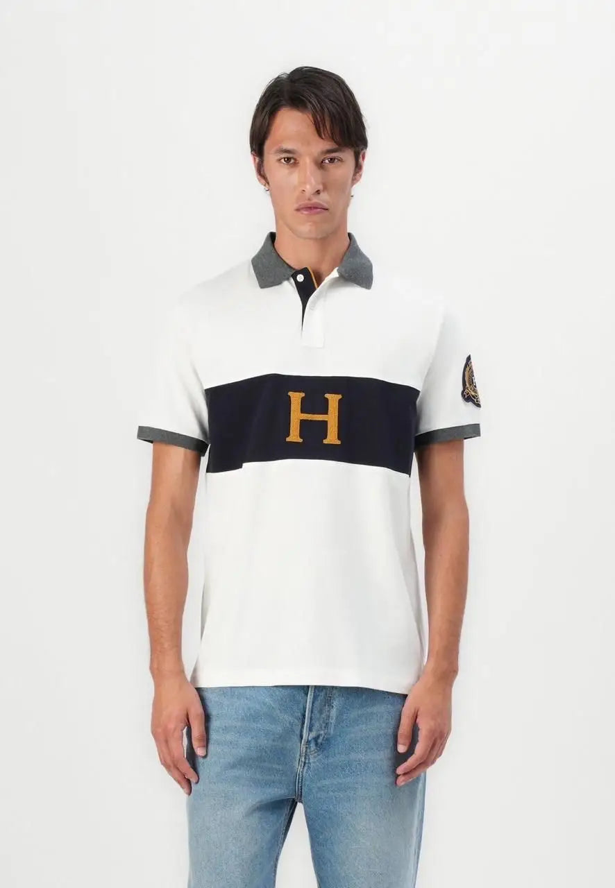 Hacket Cream Logo Work Premium Polo T-Shirt Main image