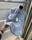 Christian Dior Sky Blue Embroidery Logo Premium Shirt