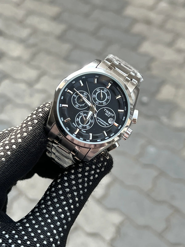 Tissot 1853 Chain Courtier Silver Black