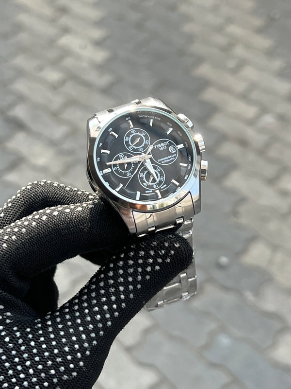 Tissot 1853 Chain Courtier Silver Black