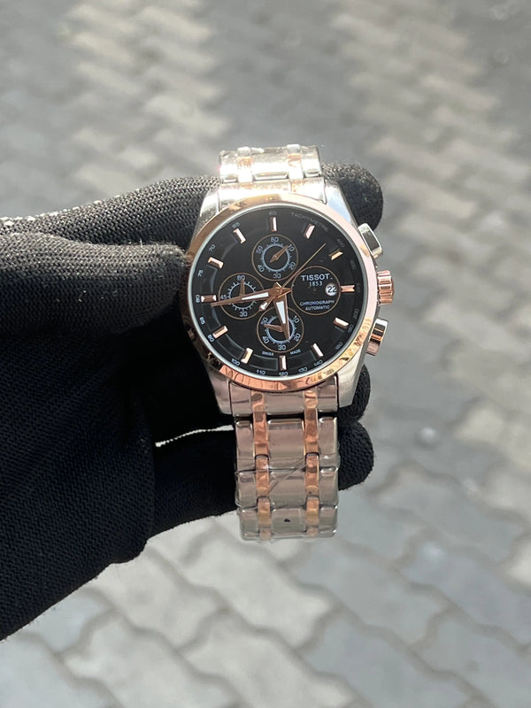 Tissot 1853 Chain Courtier Two Tone Black