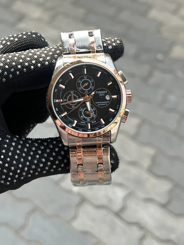 Tissot 1853 Chain Courtier Two Tone Black