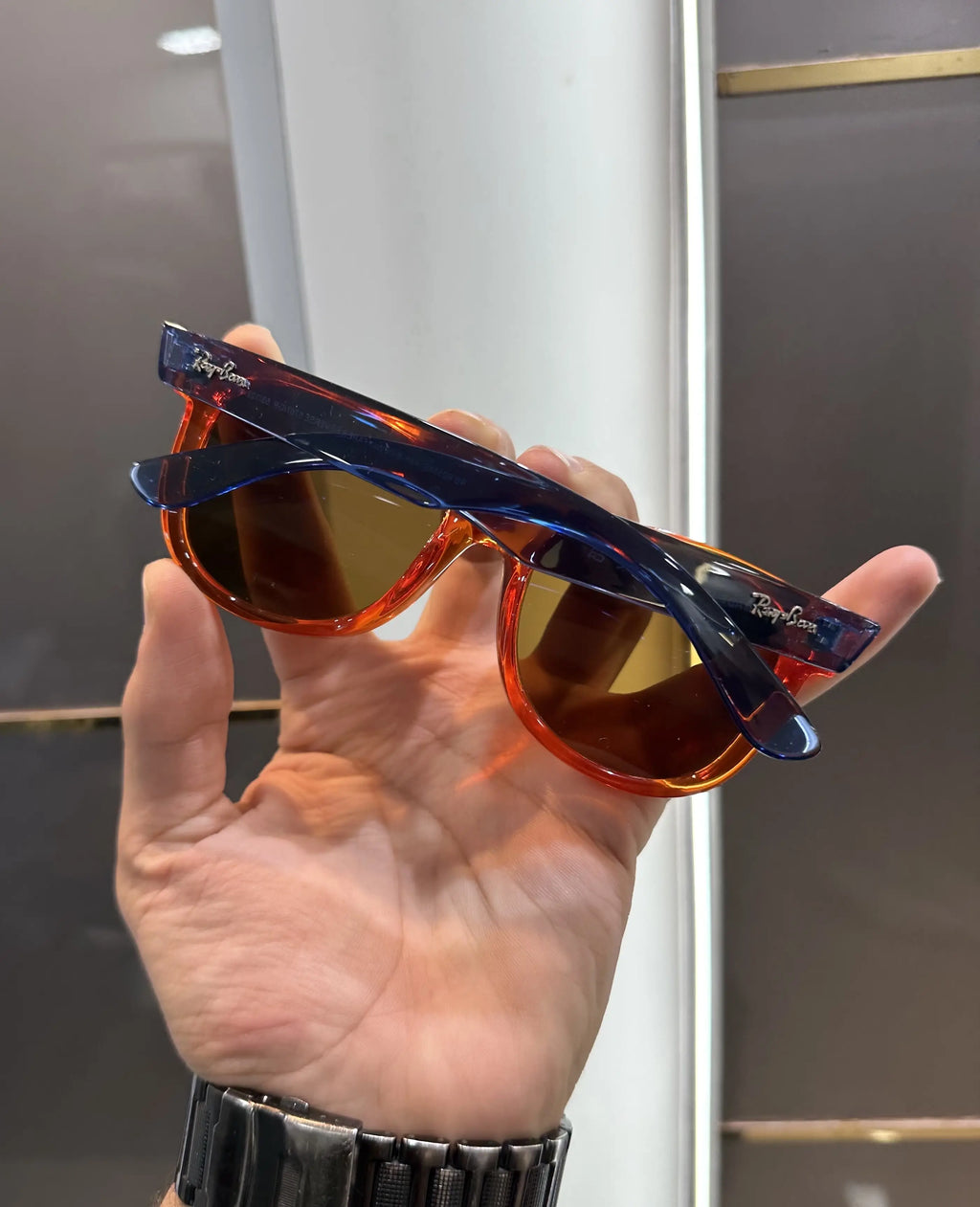 Ray Ban Blue Orange Premium Shades 0502