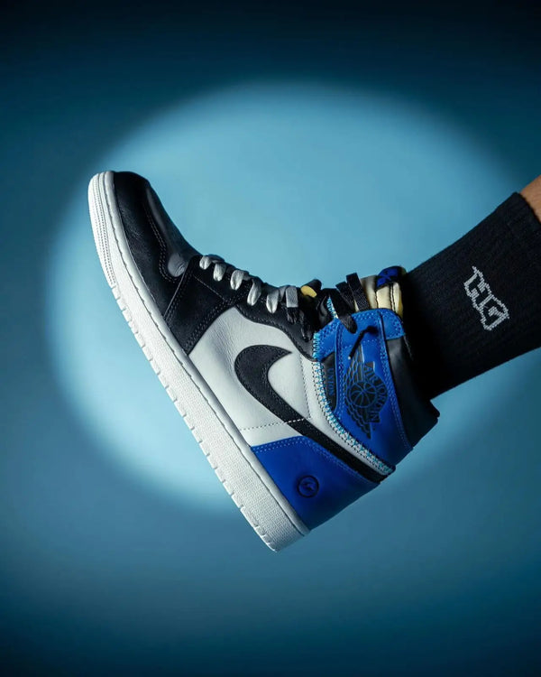 Nike Air Jordan 1 High Fragment X Union LA OG WHITE BLUE (SEMI UA)