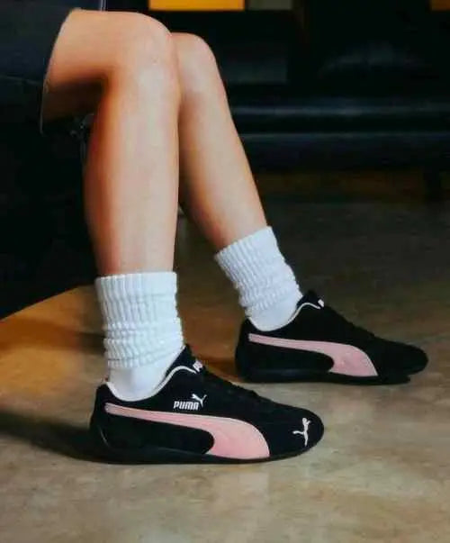 Puma SPEEDCAT OG BLACK WHITE MAUVE MIST WOMENS Sneakers