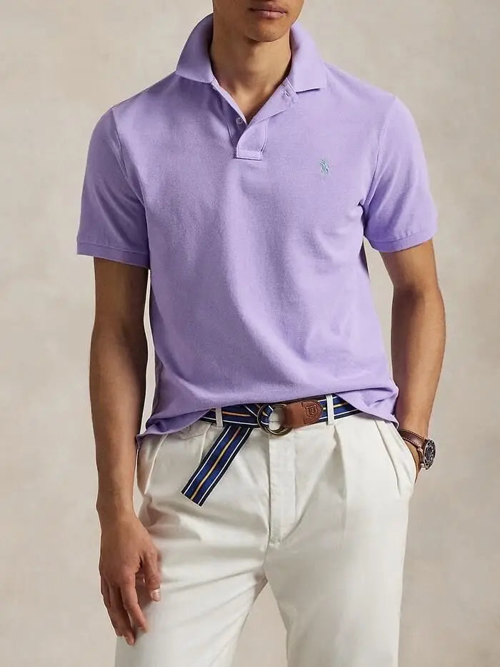 Ralph Lauren Purple Embroidery Logo premium Polo T-shirt Main image