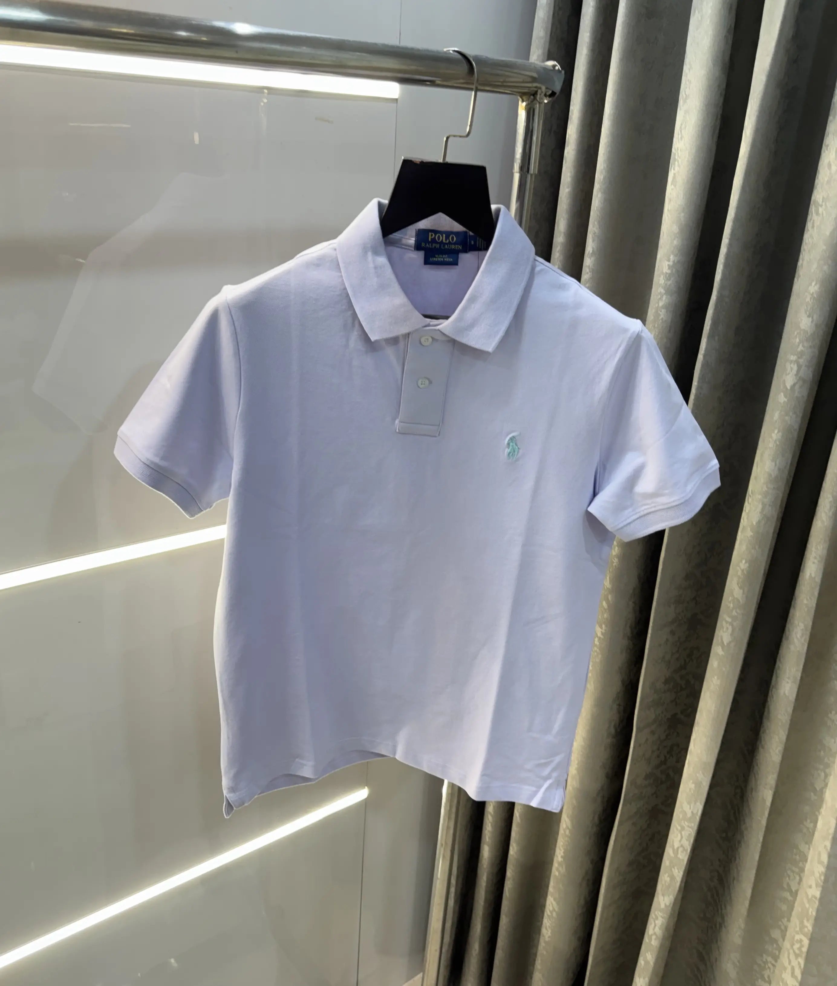 Ralph Lauren Purple Embroidery Logo premium Polo T-shirt
