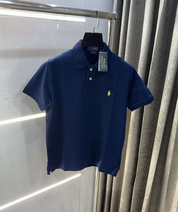 Ralph Lauren Petrol Blue Embroidery Logo premium Polo T-shirt