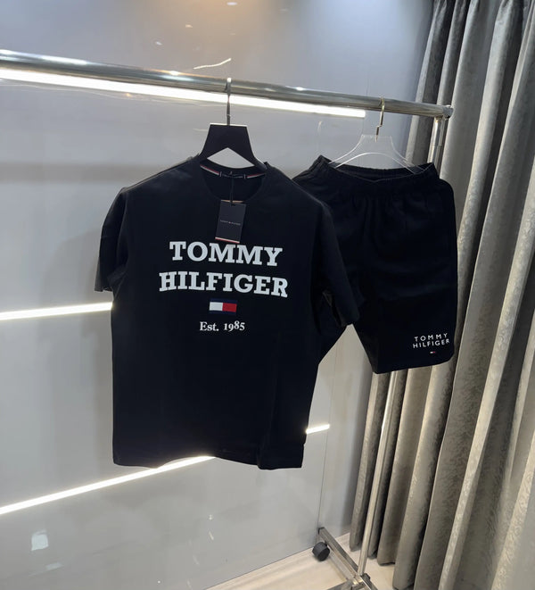 Tommy Hilfiger Black Logo Work Premium Classic Cord Set