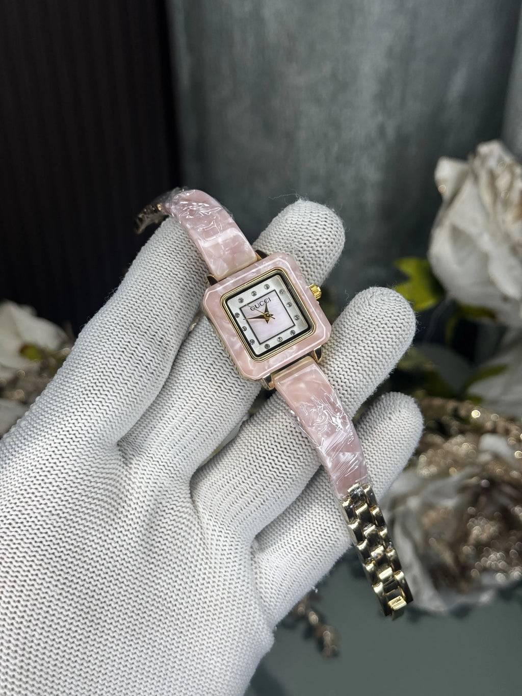 Gucci Gold Pink Premium Ladies Watch