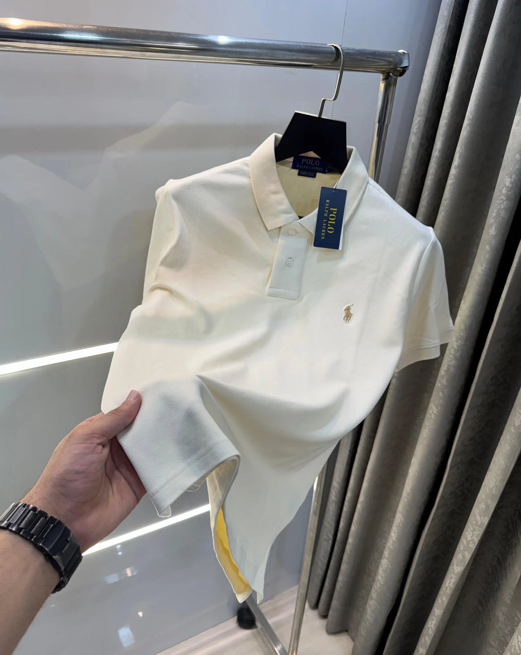 Ralph Laure Creem logo Embroidery Logo Classic Polo T-Shirt