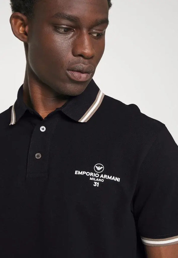 Emporio Arman i Black Premium Polo T-Shirt