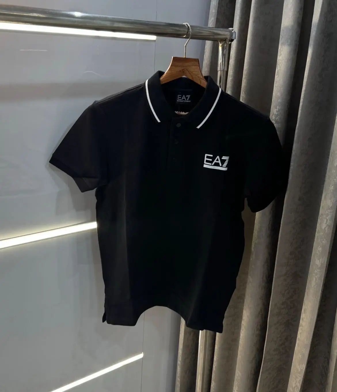 Emporio Arman i Black Premium Polo T-Shirt