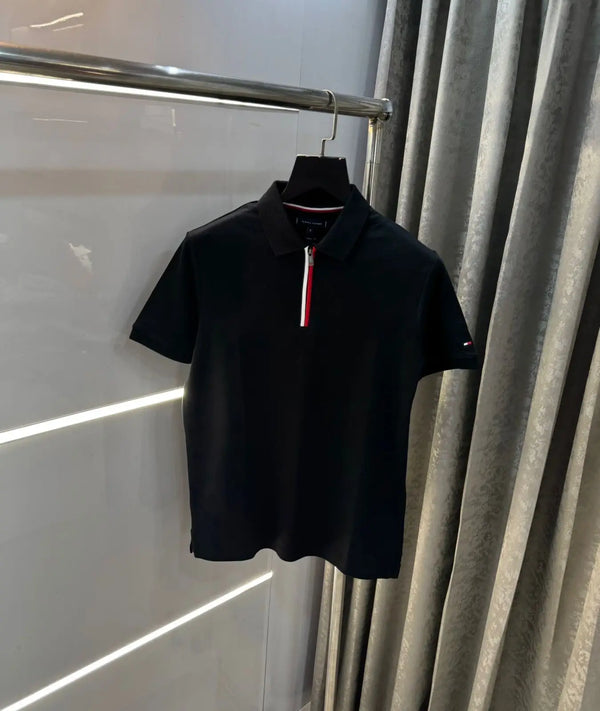 Tomm y Hilfiger Black Look Premium Polo T-Shirt