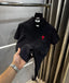 Ami paris Black Logo Print Premium Imported T-Shirt