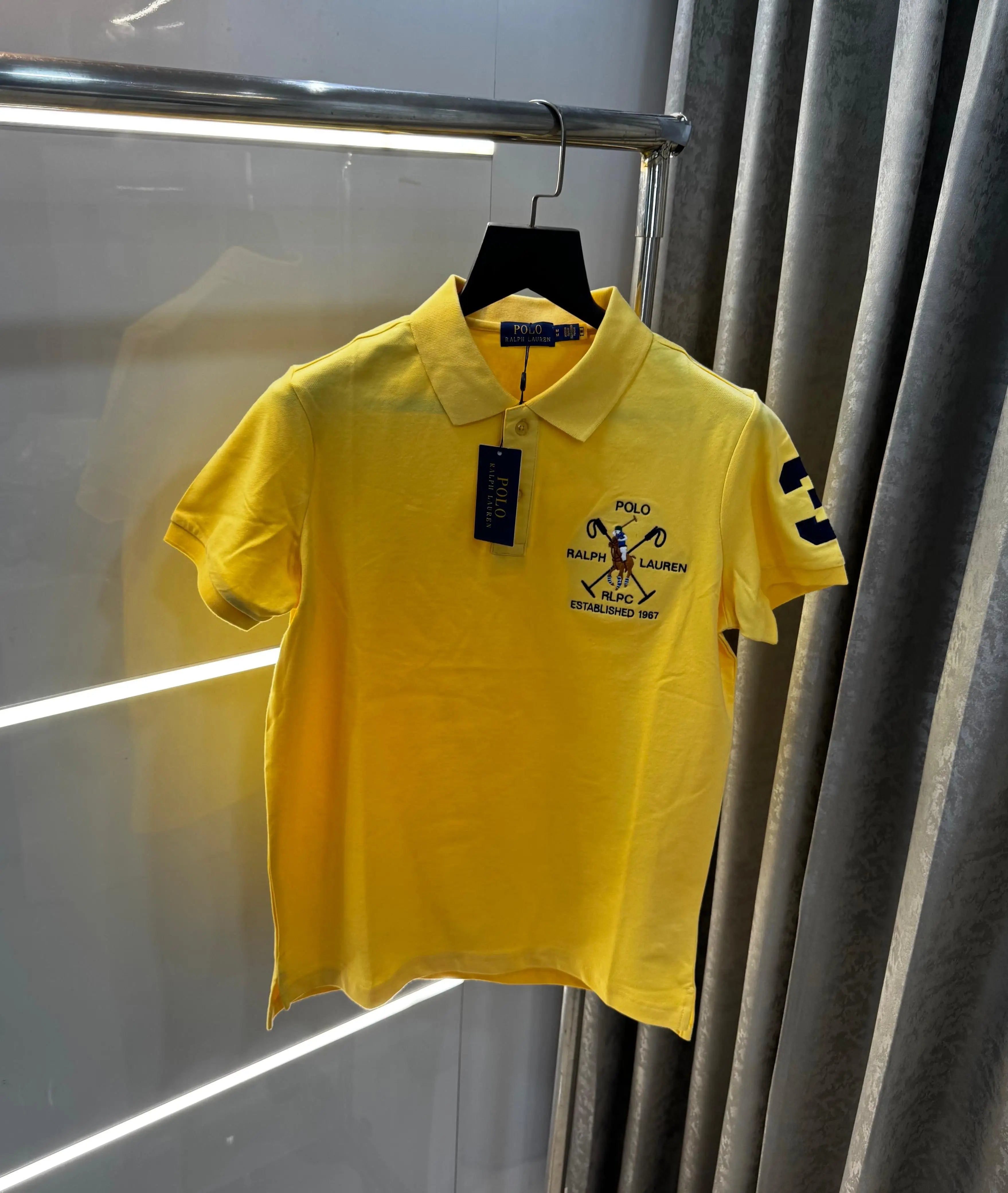 Ralph Laure n yellow Embroidery Logo Premium Polo T-Shirt