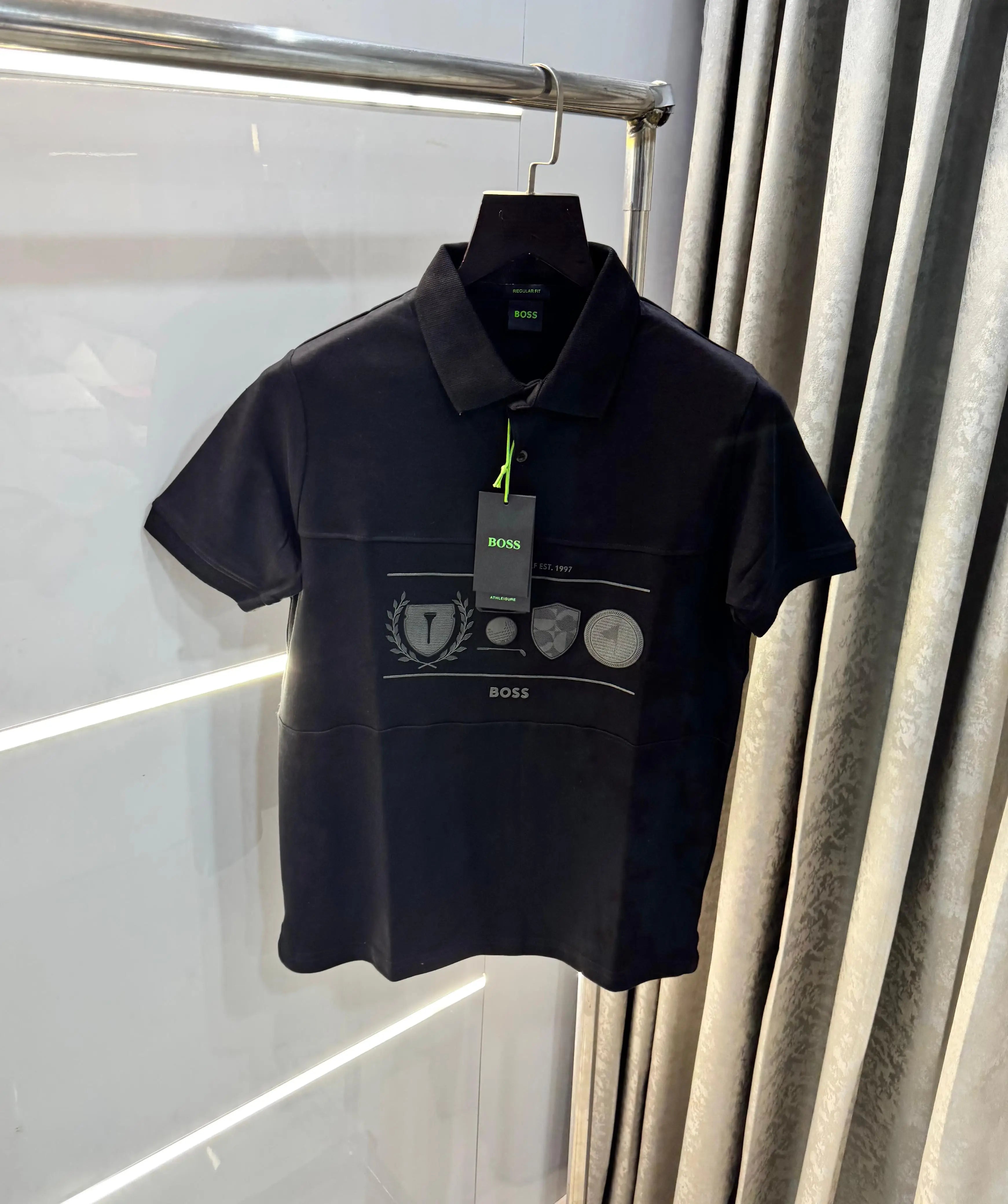 Hugo bos s Black  Classic Premium Polo T-Shirt