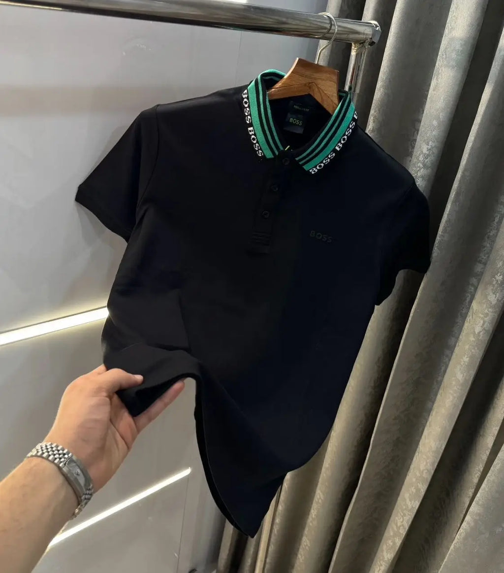 Hugo bos s Black  Classic Premium Polo T-Shirt
