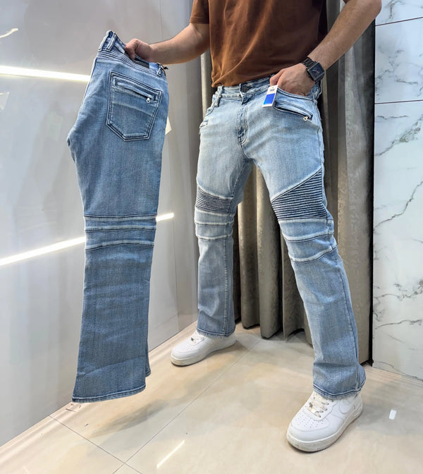 Balmai n Paris sky  Blue Imported Rider Designer Denim