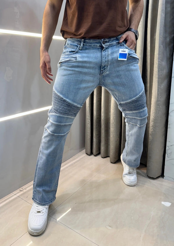 Balmai n Paris sky  Blue Imported Rider Designer Denim