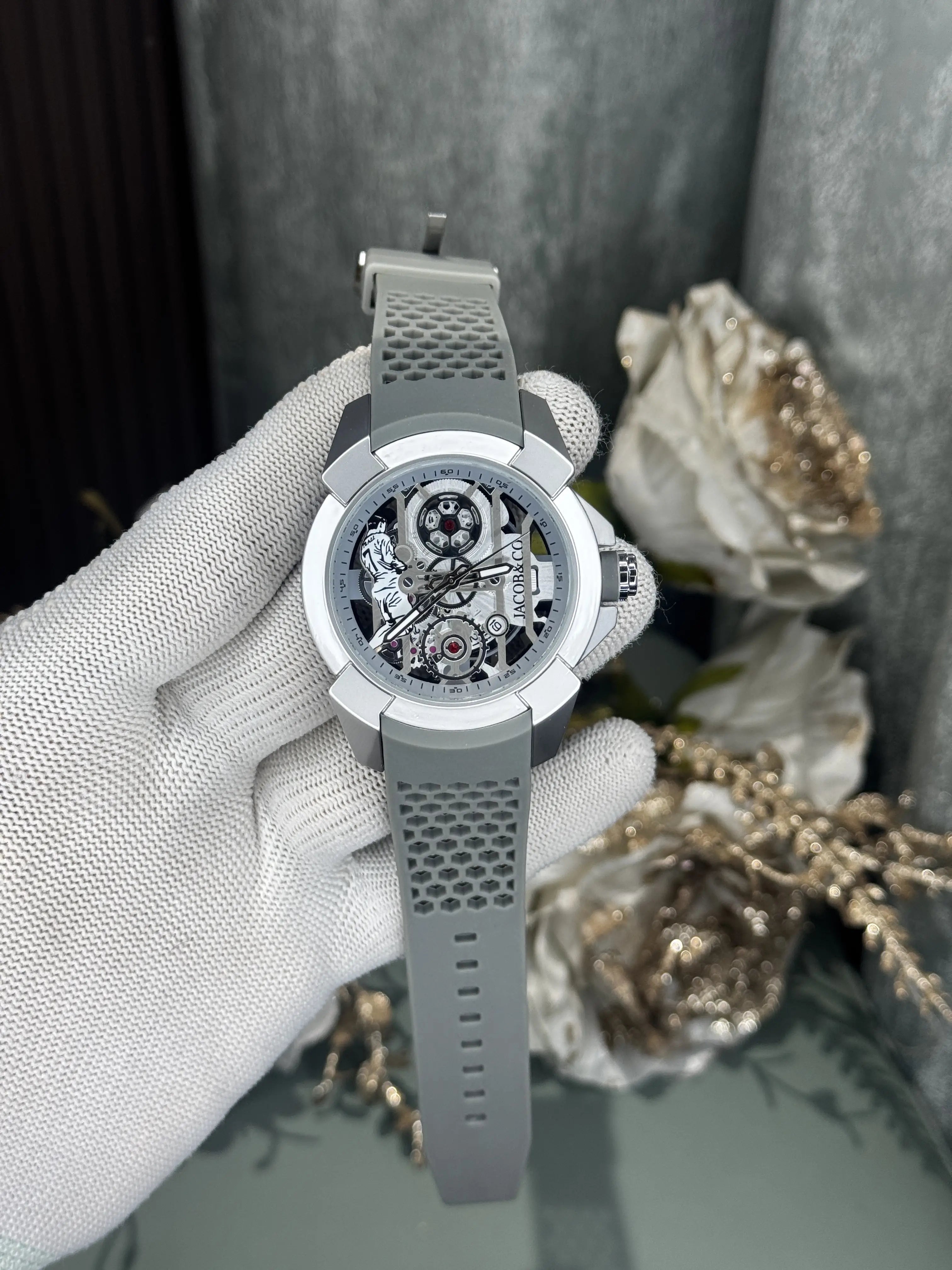 Jacob&Co. Cr7 Silver Grey Premium Quartz Watch