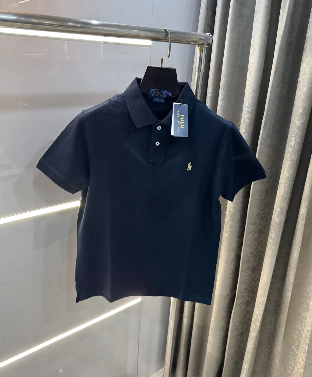 Ralph Lauren Navy Blue Embroidery Logo premium Polo T-shirt