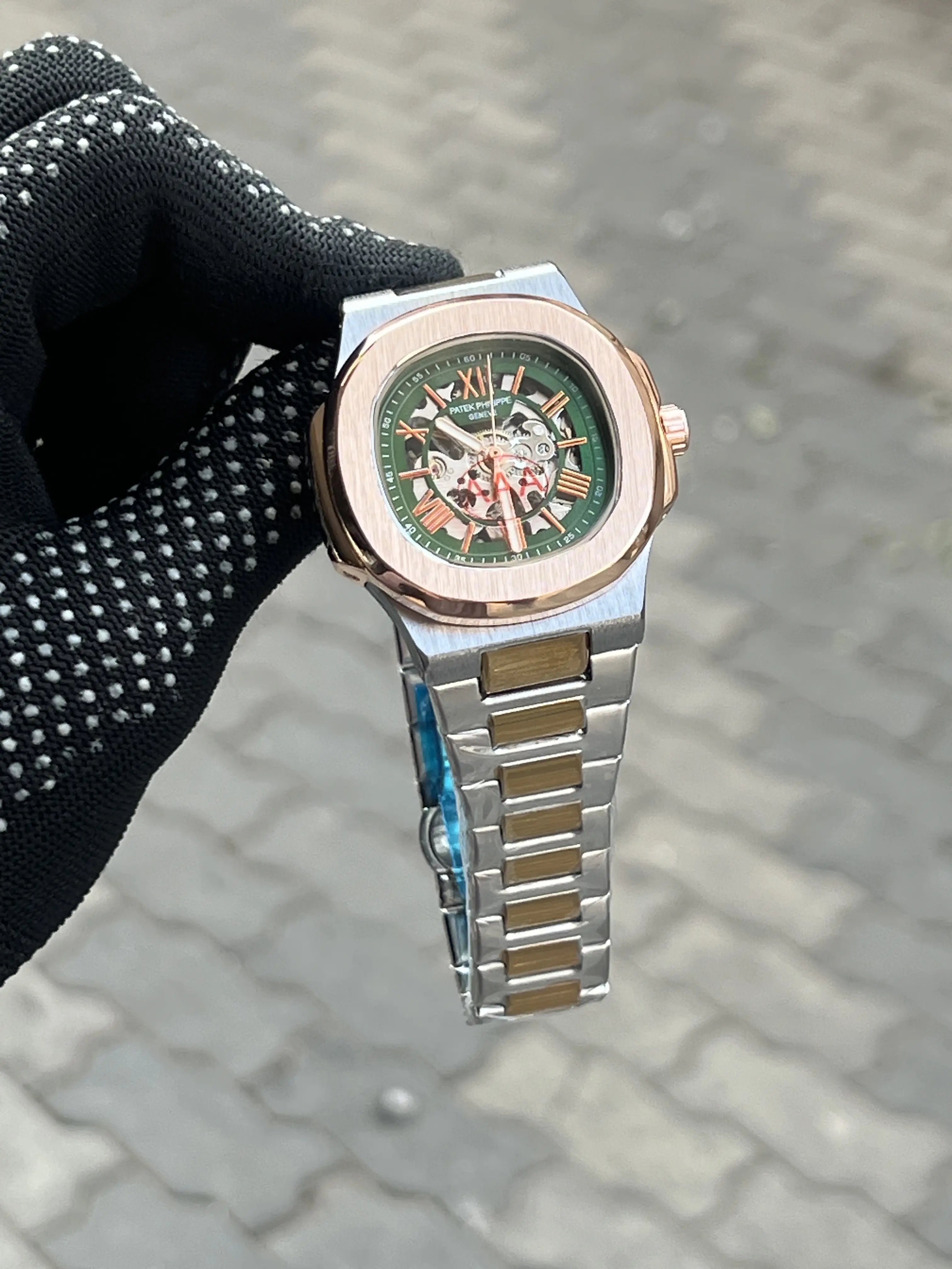 Patek Philippe Automatic Two Tone Green