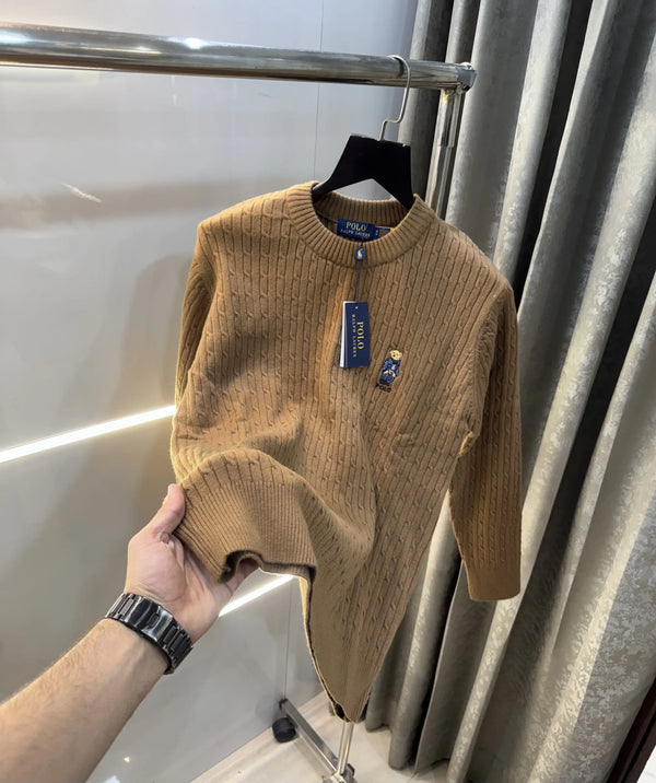 Ralp h  Laure n Brown Teddy Edition Imported Pull Over