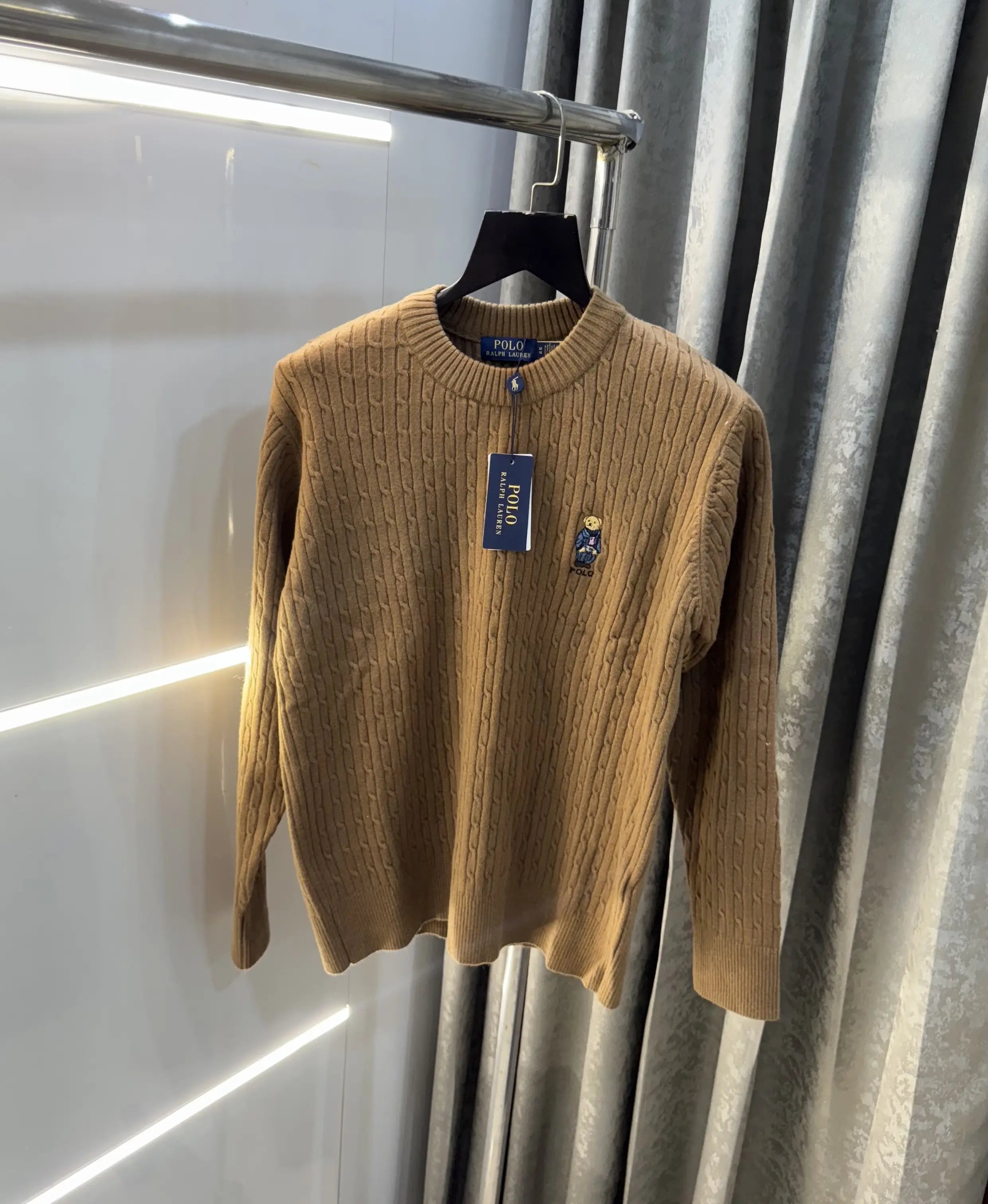 Ralp h  Laure n Brown Teddy Edition Imported Pull Over Secondary image