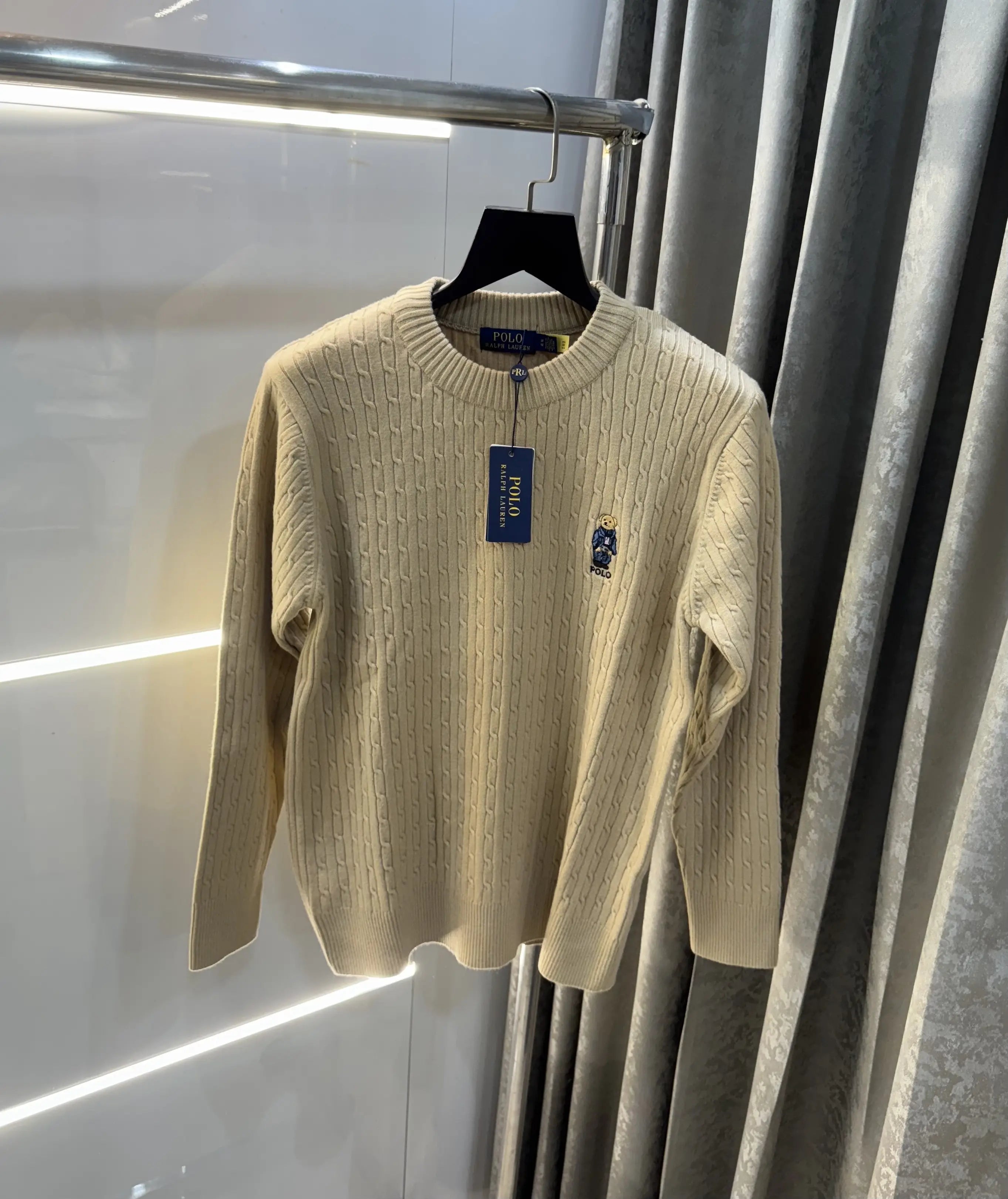 Ralp.h  Laure n Beige Teddy Edition Imported Pull Over Secondary image