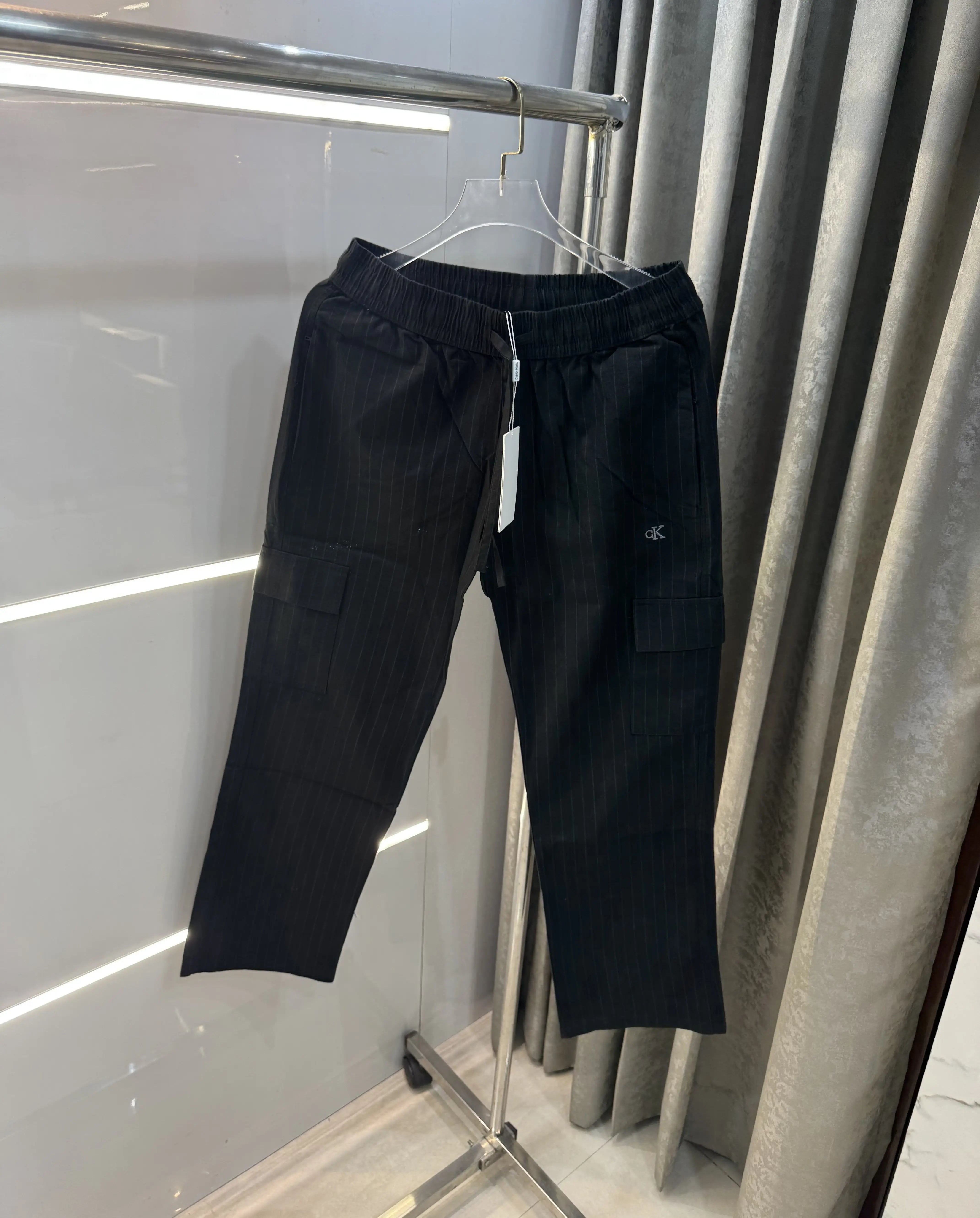 Calvin  Klein Black Stripes Classic Trouser Main image