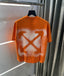 Off White Orange Printed Imported Oversized T-Shirt