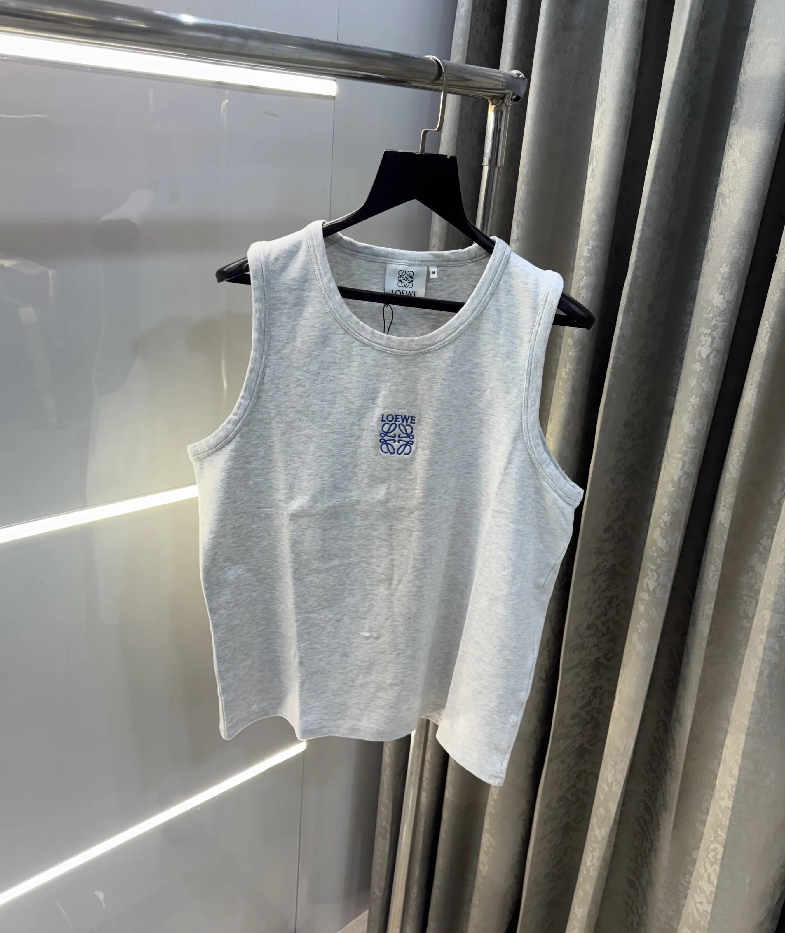 Loewe Grey Embroidery Logo Premium Sando Secondary image