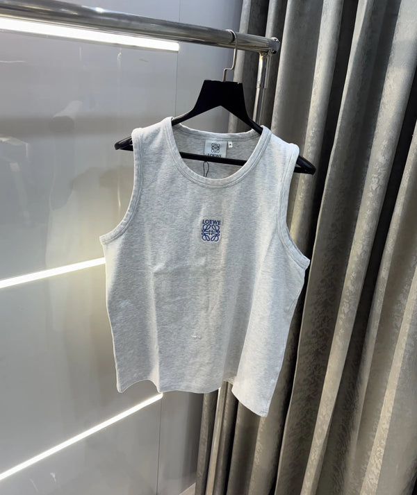 Loewe Grey Embroidery Logo Premium Sando